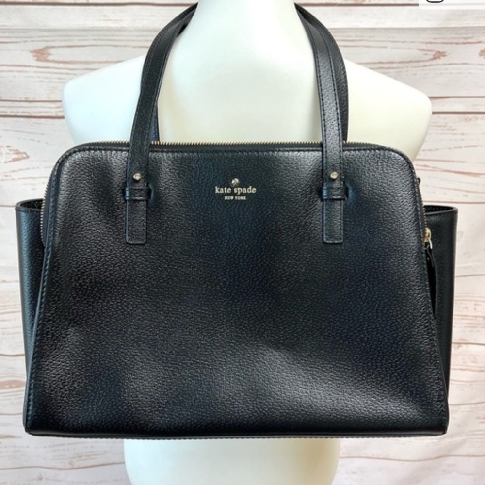Kate Spade Black Leather Tote Bag